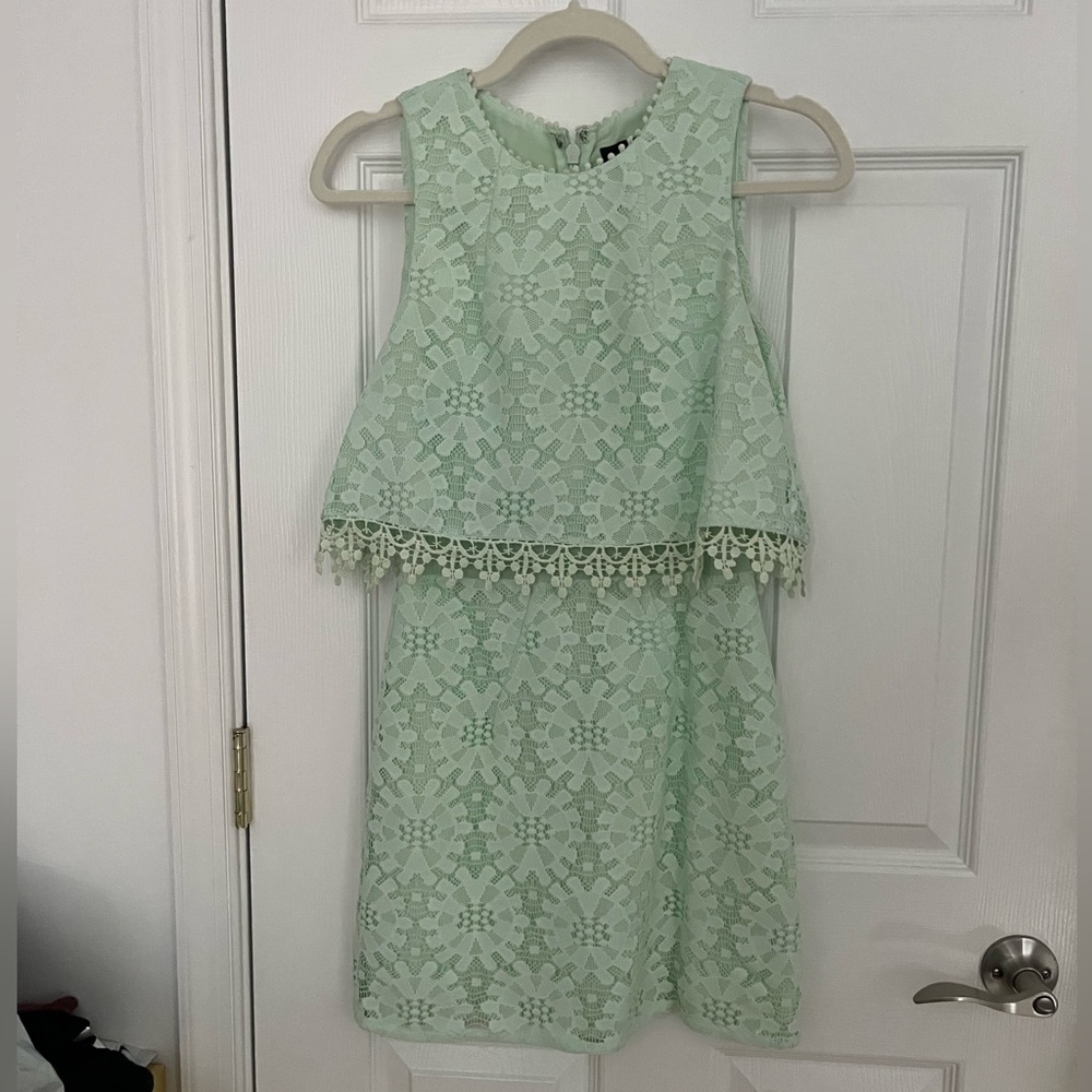 topshop lace overlay dress
